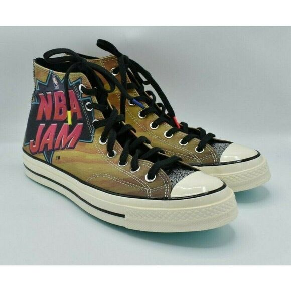 NWB Converse Mens Size 9 NBA JAM Chuck Taylor 70 High Top Casual Shoes 171692C - Picture 4 of 10